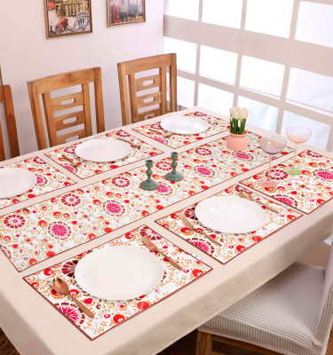 PLIVANA Multicolor 72 cm Table Runner(Polyester)