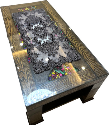 TANLOOMS Black 84 cm Table Runner(Polyester)