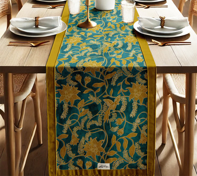 Vargottam Yellow 152 cm Table Runner(Cotton)