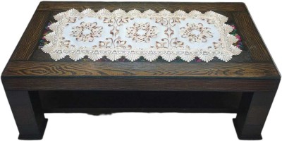 TANLOOMS White, Multicolor 83 cm Table Runner(Polyester)