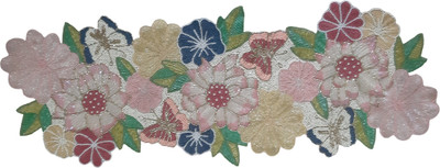 Davendino Multicolor 92 cm Reversible Table Runner(Satin)