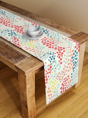 Alina decor Multicolor 125 cm Table Runner(Polyester)