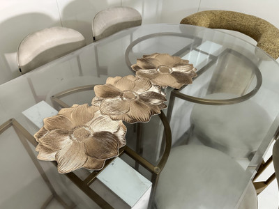 LaVichitra Gold 91 cm Table Runner(PVC)