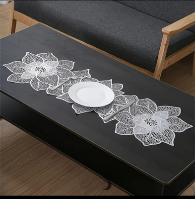 DECOLOGY Silver 84 cm Table Runner(Vinyl)