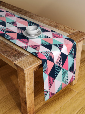 Alina decor Multicolor 142 cm Table Runner(Canvas)