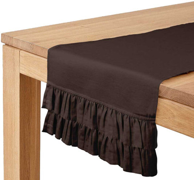 Vargottam Brown 35.56 cm Table Runner(Cotton)