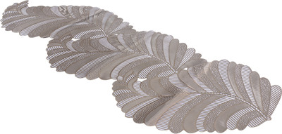 KUBER INDUSTRIES Gold 91 cm Reversible Table Runner(PVC)
