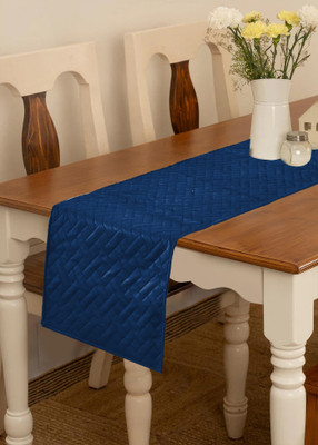 Flipkart SmartBuy Blue 183 cm Table Runner(Velvet)