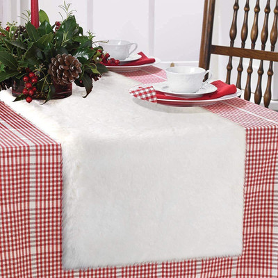 Catchyx Cart White 150 cm Table Runner(Polyester)
