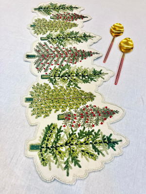 MFU-MADE FOR YOU Multicolor 25 cm Table Runner(Cotton)