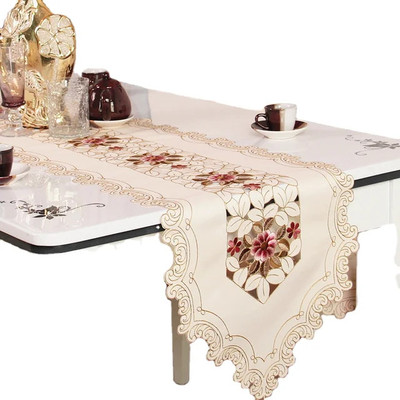 TANLOOMS Multicolor 178 cm Table Runner(Satin)