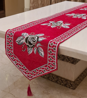 Groki Red 183 cm Table Runner(Cotton)