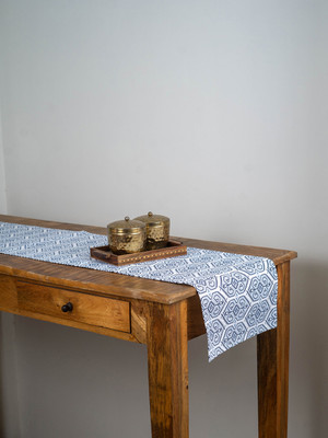 RATAN CART Blue 36 cm Table Runner(Cotton)
