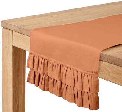 Vargottam Orange 35.56 cm Table Runner(Cotton)