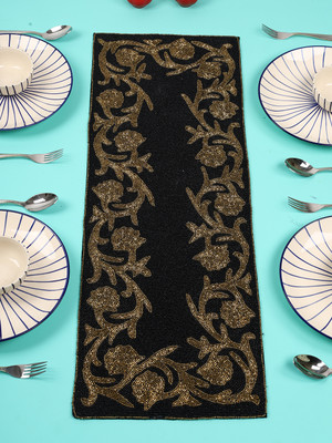 Hawamahal Multicolor 90 cm Table Runner(Polyester)
