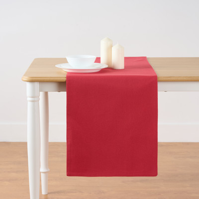 KITESCREATIONS Red 140 cm Reversible Table Runner(Cotton)