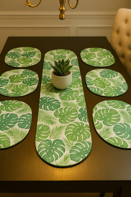 MGD Green 12 cm Table Runner(Polyester)