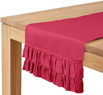 Vargottam Pink 35.56 cm Table Runner(Cotton)