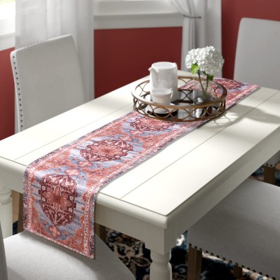 The Home Talk Grey 72 cm Table Runner(Cotton)