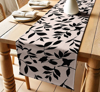Vargottam Beige 152 cm Table Runner(Cotton)