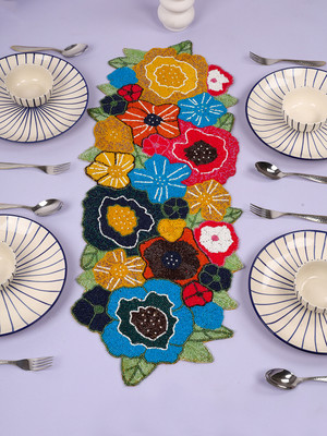 Aaditya Exports Multicolor 91.44 cm Table Runner(Polyester)