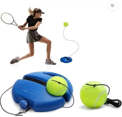 GKzon Self-Study Training Tennis Trainer Rebound Balls with Rope Practice Tool Tennis Cricket Kit