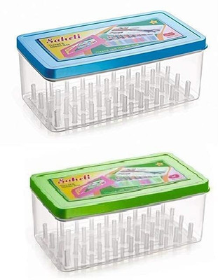 Wallop 36 Spools Thread and Needle Box - Big Size Empty Thread Box/Tailor Box Sewing Kit