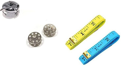 Lucknow Crafts LC-Tape 2Pcs(2Bobbin 1 Bobbin case)12SS Tailor Chalk(Pack of 1)