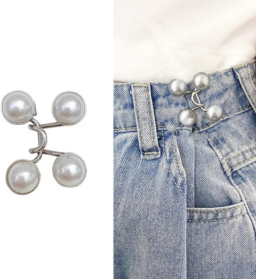 NIRMATSARAY Jean Button Pins, Waist Buckle for Jeans,Waist Tightener Clips for Loose Jeans Tailor Chalk(Pack of 1)