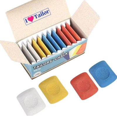 Divyanshi Tailoring Markers Chalk Box Soft and Smooth Tailor Chalk(Pack of 50)