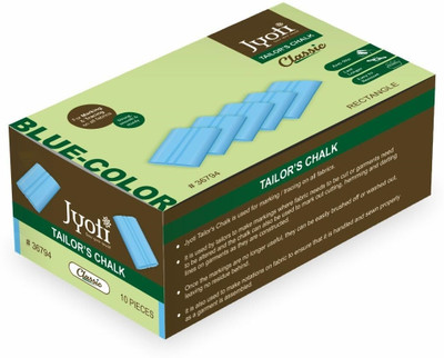 Jyoti Dust Free Rectangle Tailor Chalks Sewing Markers, Dressmaker Chalk - Pack of 10 Tailor Chalk(Pack of 10)
