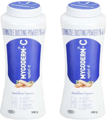 NG MART MYCODERM SANDALWOOD DUSTING POWDER FOR ICHEING,& RESSES PACK OF - 100g x 2(2 x 100 g)