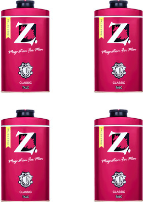 Z - Magnetism for Men 250GM TALC Pack of 4(4 x 250 g)