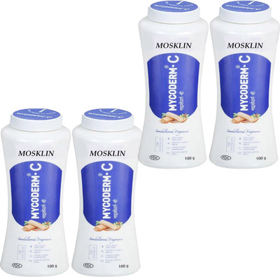 MOSKLIN MYCODERM-C ANTI FUNGAL POWDER FOR ICHING & FUNGAL PACK OF 100gm x 4(4 x 100 g)