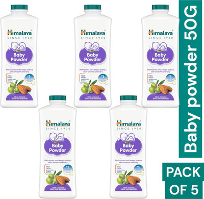 Himalaya Herbals baby powder 50g pack of 5(5 x 1 g)