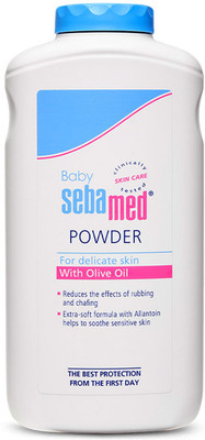 Sebamed Baby Powder| Olive Oil, Allantoin|Keeps skin fresh|absorbs sweat(200 g)