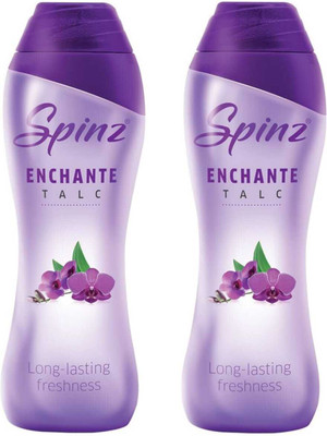 Spinz enchante talc long lasting freshness talc 2x100g(2 x 100 g)
