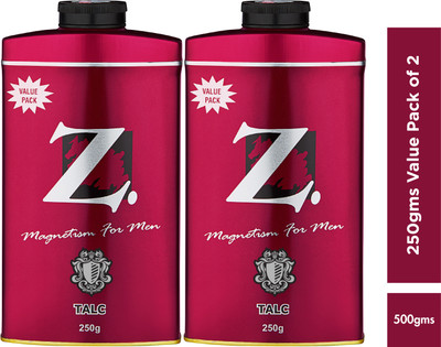 Z – Magnetism For Men Talc 250 Gms Pack Of 2 (2 X 250 G) For Rs. 202 @ 60 % Z – Magnetism For Men Talc 250 Gms Pack Of 2 (2 X 250 G) For Rs. 202 @ 60 %