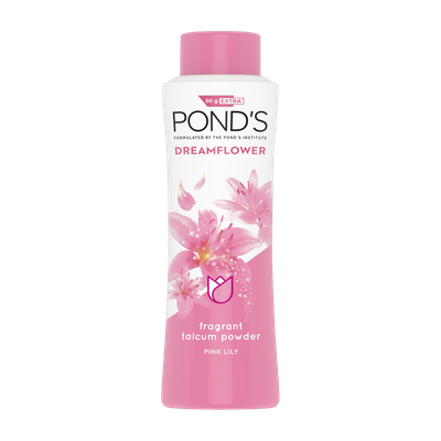 Pond`s Dreamflower Perfume Powder with Vitamin B3, Mesmerizing Fragrance of Pink Lily(200 g)