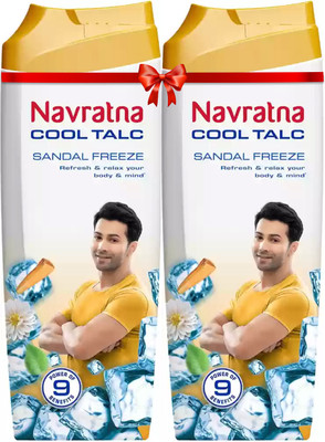 Navratna Cool Talc Sandal Freeze(2 x 400 g)