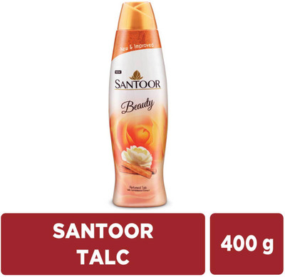 Santoor Beauty Perfumed Talcum Powder with Sandalwood Extracts For All Skin Types(400 g)