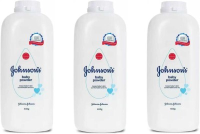 JOHNSON'S Baby Powder 400 gm Pack of 3(3 x 400 g)