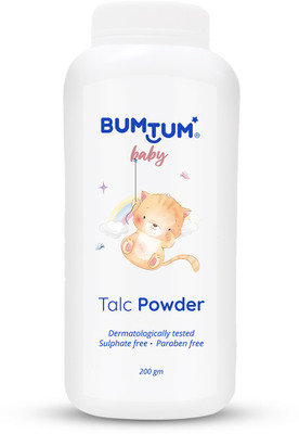 BUMTUM Baby Talcum Powder With Aloe Vera, Paraben & Sulfate Free, Derma Tested (200 G) For Rs. 109 @ 56 %
