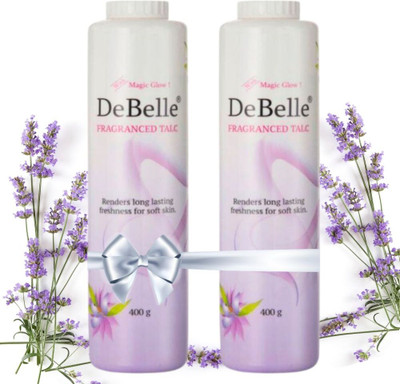 DeBelle Fragranced Talc Combo Pack Of 2, 400gm Each(2 x 400 g)