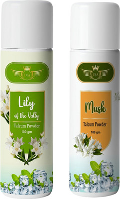 The Ocean Lily And Musk Cool Cool Talcum Powder Instant Cooling(2 x 100 g)
