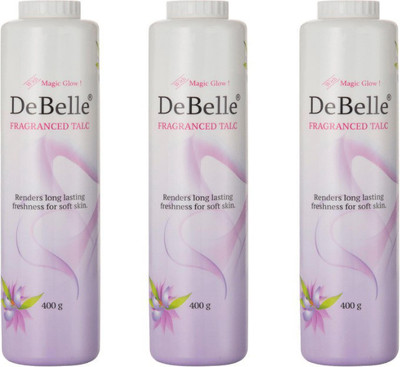 DeBelle Fragranced Talc Combo Pack Of 3, 400g Each(3 x 133.33 g)