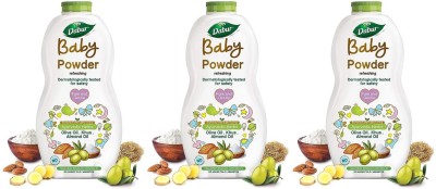 Dabur Baby Powder 300g x 3, Refreshing with Ayurvedic Herds(3 x 300 g)