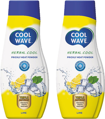 MOSKLIN COOL WAVE LIME TALC FOR COOL & FRAGNANCE BODY PACK OF 150gm x 2(2 x 150 g)