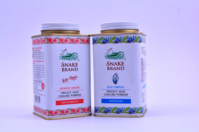 Snake Brand Heat Cooling Powder 140gms (Soft & Smooth & Refreshing) Pack of 2(2 x 140 g)