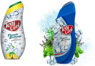 LABOLIA ICEY COOL LEMON + THANDA COOL POWDER -100gm PACK OF 2(2 x 100 g)